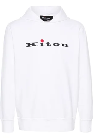Kiton Felpa con cappuccio e logo