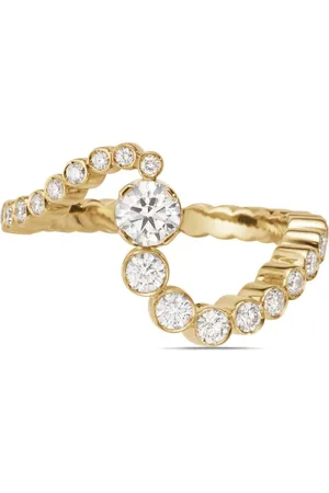 SOPHIE BILLE BRAHE Anello Ocean Ensemble in giallo 18kt riciclato con diamanti