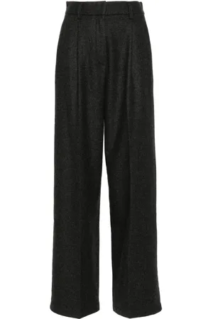FORTE FORTE Pantaloni dritti con pieghe