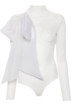 Atu Body Couture Body semi trasparente con fiocco