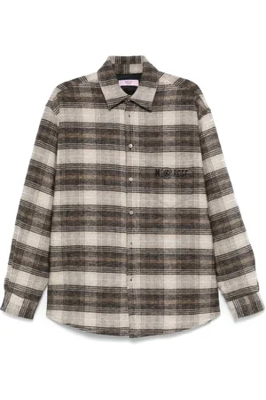 MARTINE ROSE Giacca-camicia a quadri