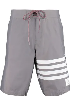 Thom Browne Costume da bagno con dettaglio a righe