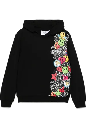 Philipp Plein Felpa Smile con cappuccio