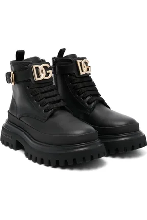 Dolce & Gabbana Anfibi con placca DG