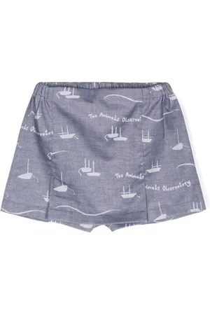 The Animals Observatory Shorts effetto gonna Shrimp con stampa