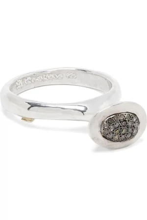 ROSA MARIA Anello a fascia in sterling con diamanti
