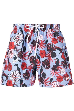 HUGO BOSS Costume da bagno Piranha a fiori