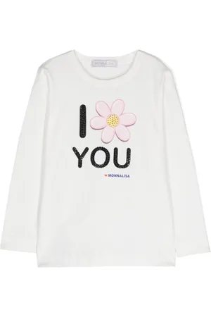 MONNALISA T-shirt con strass