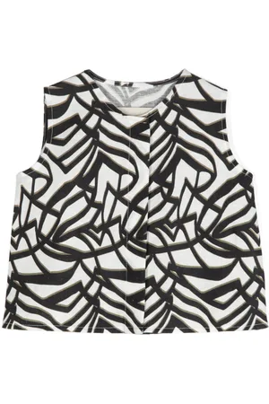 Little Bambah Top con motivo geometrico