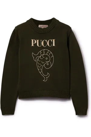 PUCCI Junior Maglione con stampa Pesci