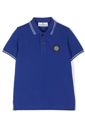 Stone Island Polo con applicazione Compass