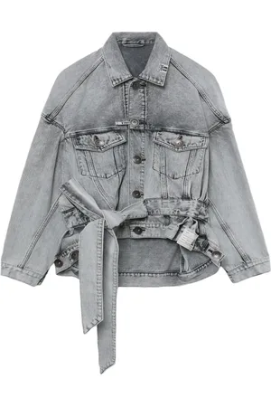 Maison Mihara Yasuhiro Giacca denim con cintura Cache-Coeur