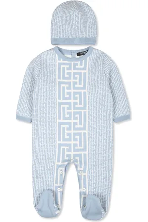 Balmain Set neonato con monogramma