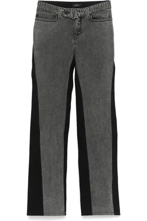 MUGLER Jeans dritti bicolore