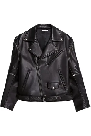 Helmut Lang Giacca biker con cintura