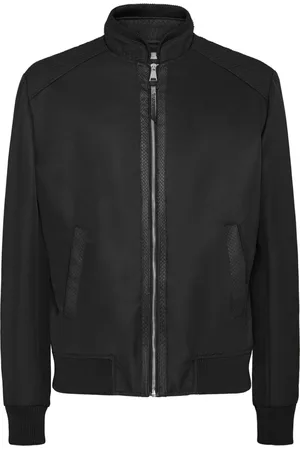 BILLIONAIRE Bomber con logo goffrato