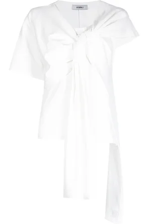 GOEN.J T-shirt con nodo asimmetrico