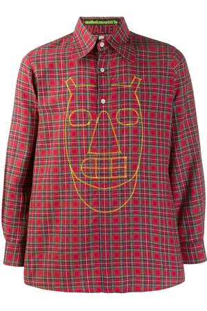 WALTER VAN BEIRENDONCK Camicia Pixidust a quadretti 2003/04