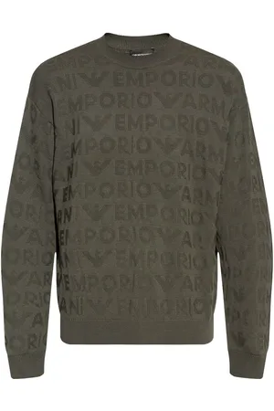 Emporio Armani Maglione in lana con cuciture