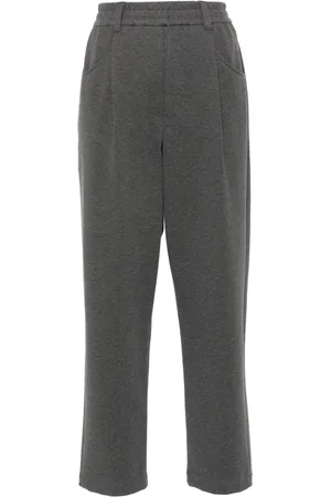 Brunello Cucinelli Pantaloni sportivi affusolati crop