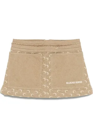 Marine Serre Minigonna Moon in jacquard