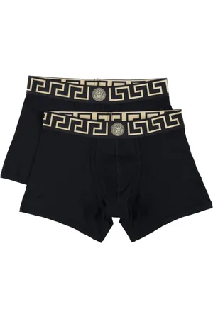VERSACE Set di 2 boxer con bordo Greca