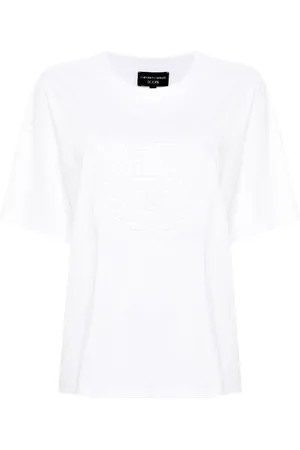 Emporio Armani T-shirt con logo goffrato