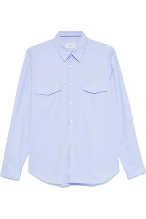 Tintoria Mattei Camicia con motivo pied-de-poule