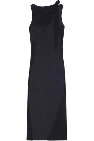 Courrèges Abito midi drappeggiato