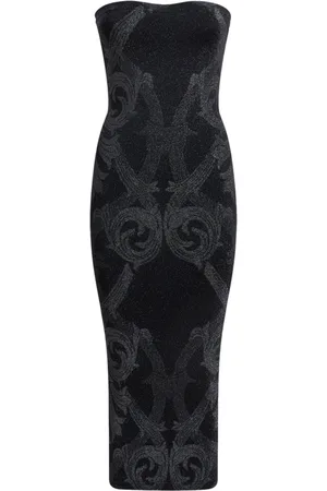 Etro Abito midi lam?? jacquard x Wolford