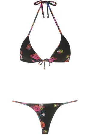 AMIR SLAMA Bikini a triangolo con stampa