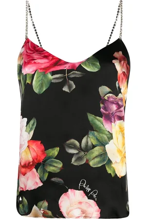 Philipp Plein Canotta con stampa Holiday Flowers