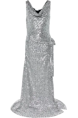 Paco rabanne Abito asimmetrico con paillettes
