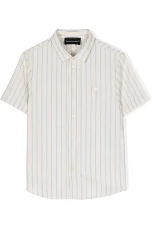 Emporio Armani Camicia a righe con ricamo
