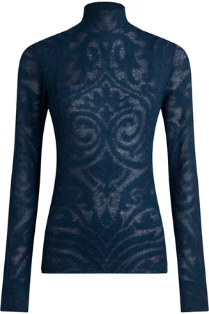 Etro Maglione jacquard a collo alto