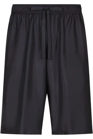 Dolce & Gabbana Shorts sportivi in seta con ricamo