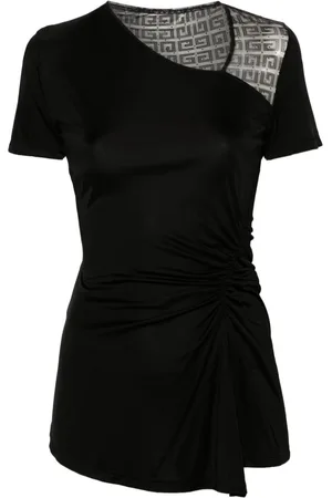 Givenchy Top drappeggiato in pizzo 4G