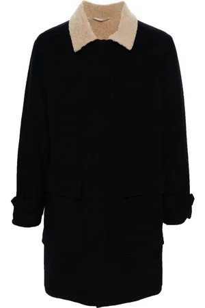 ELEVENTY Cappotto con collo in shearling