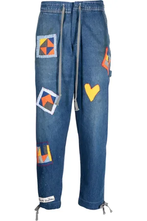 GREG LAUREN Jeans con coulisse