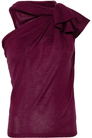 Giambattista Valli Top smanicato con ruches