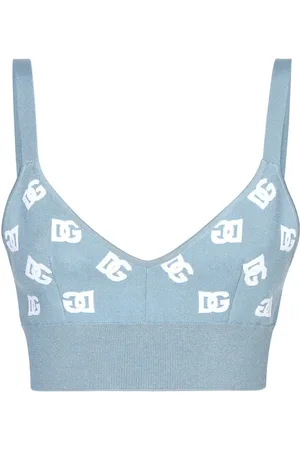 Dolce & Gabbana Top crop con ricamo