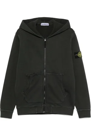 Stone Island Felpa con applicazione Compass