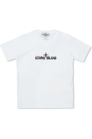 Stone Island T-shirt con effetto vissuto