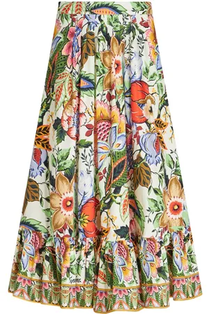 Etro Gonna midi a fiori plissettata