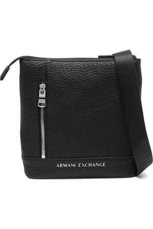 Armani Exchange Borsa messenger con applicazione
