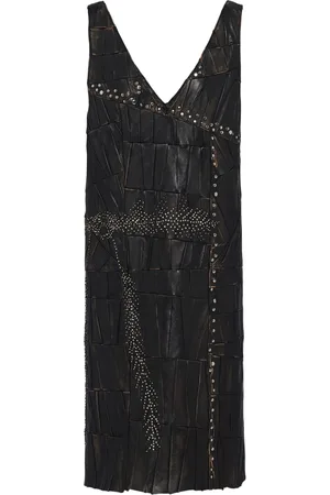 Prada Abito midi con design patchwork
