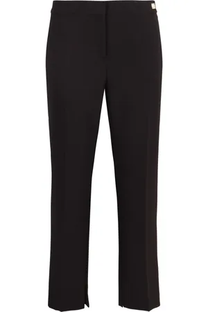 Elisabetta Franchi Pantaloni in crêpe con spacco