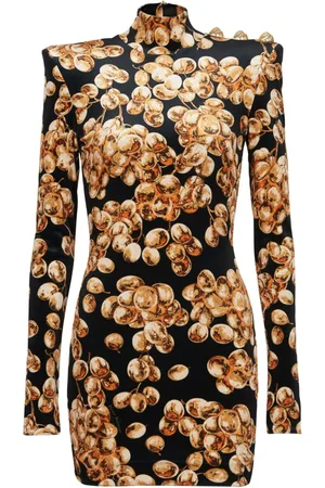 Balmain Abito corto con stampa