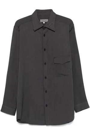 YOHJI YAMAMOTO Camicia con motivo pied-de-poule