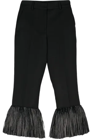WALES BONNER Pantaloni Harmony con frange